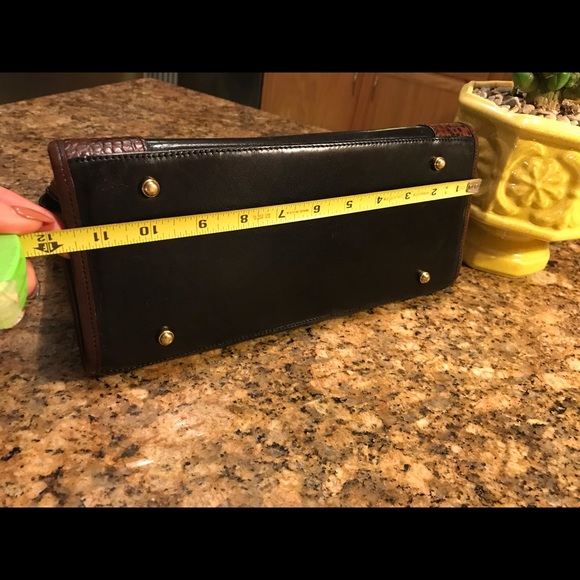 Vintage Brown & Black Brahmin Purse - Picture 6 of 8